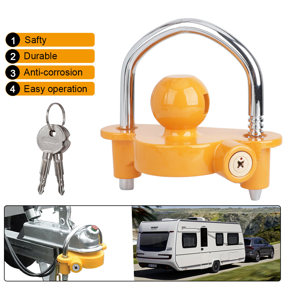 U Lock Heavy Duty - Blokada kulowa przyczepy u-bolt uniwersalna, wytrzymała