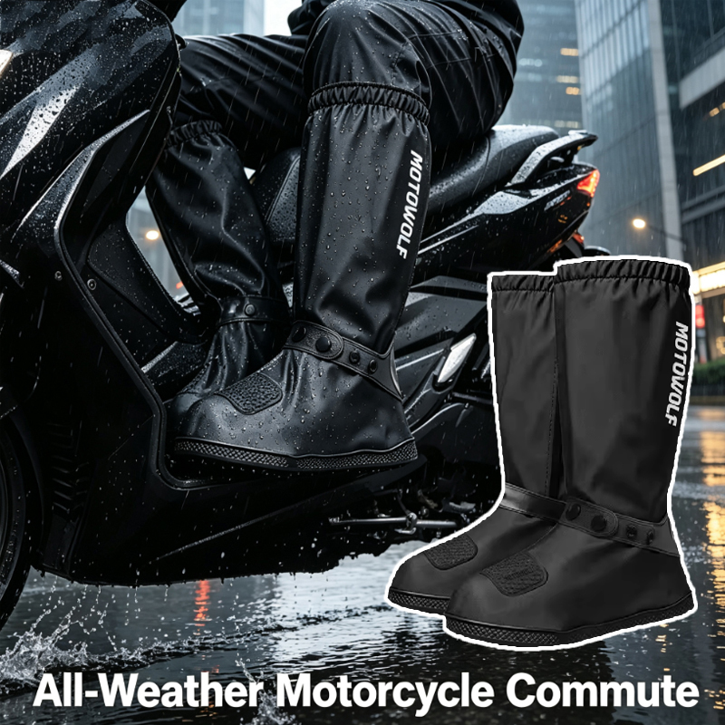 Cycling Commute In Rain - Ochraniacze na buty przeciwdeszczowe do użytku