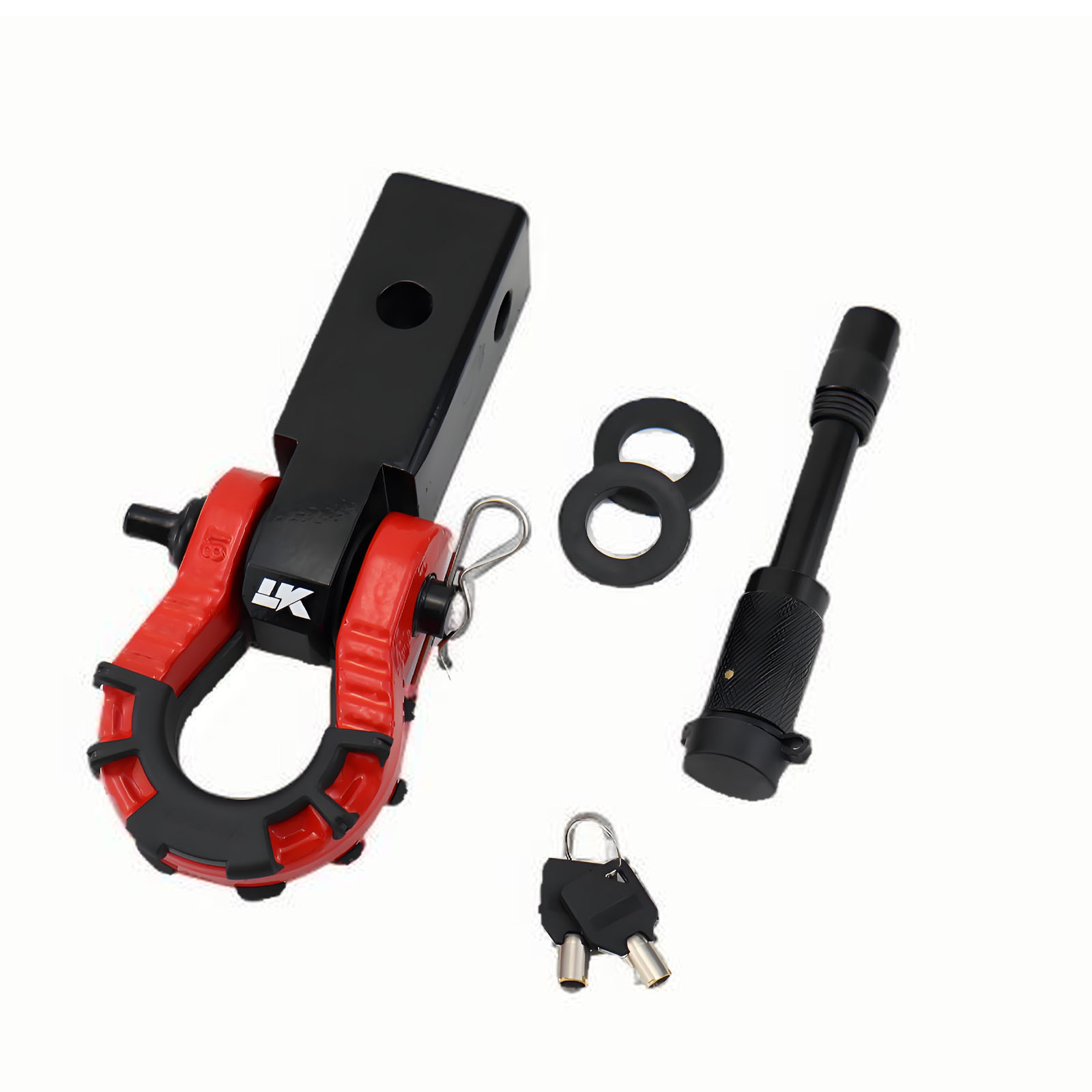 U Lock Heavy Duty - 1 zestaw 8T D-ring szekla z