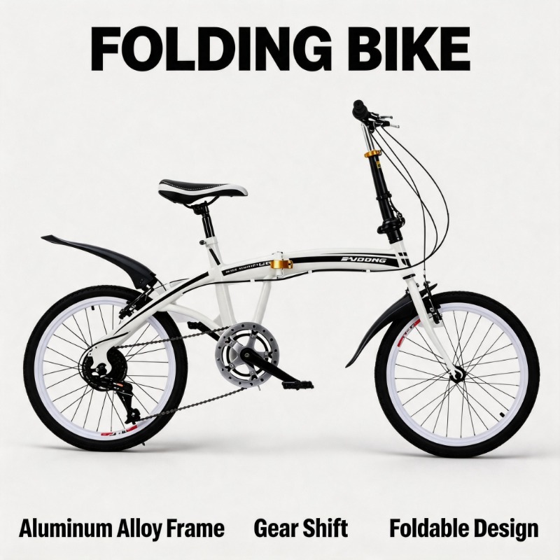 Commuter Biking - Rower składany 20 cali - Kompaktowy