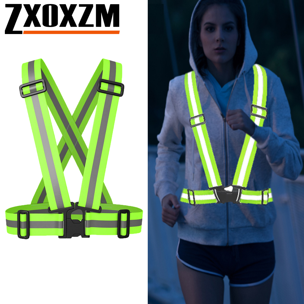 Reflective Vest Cycling - Kamizelka do biegania nocą, odblaskowa, oddychająca,