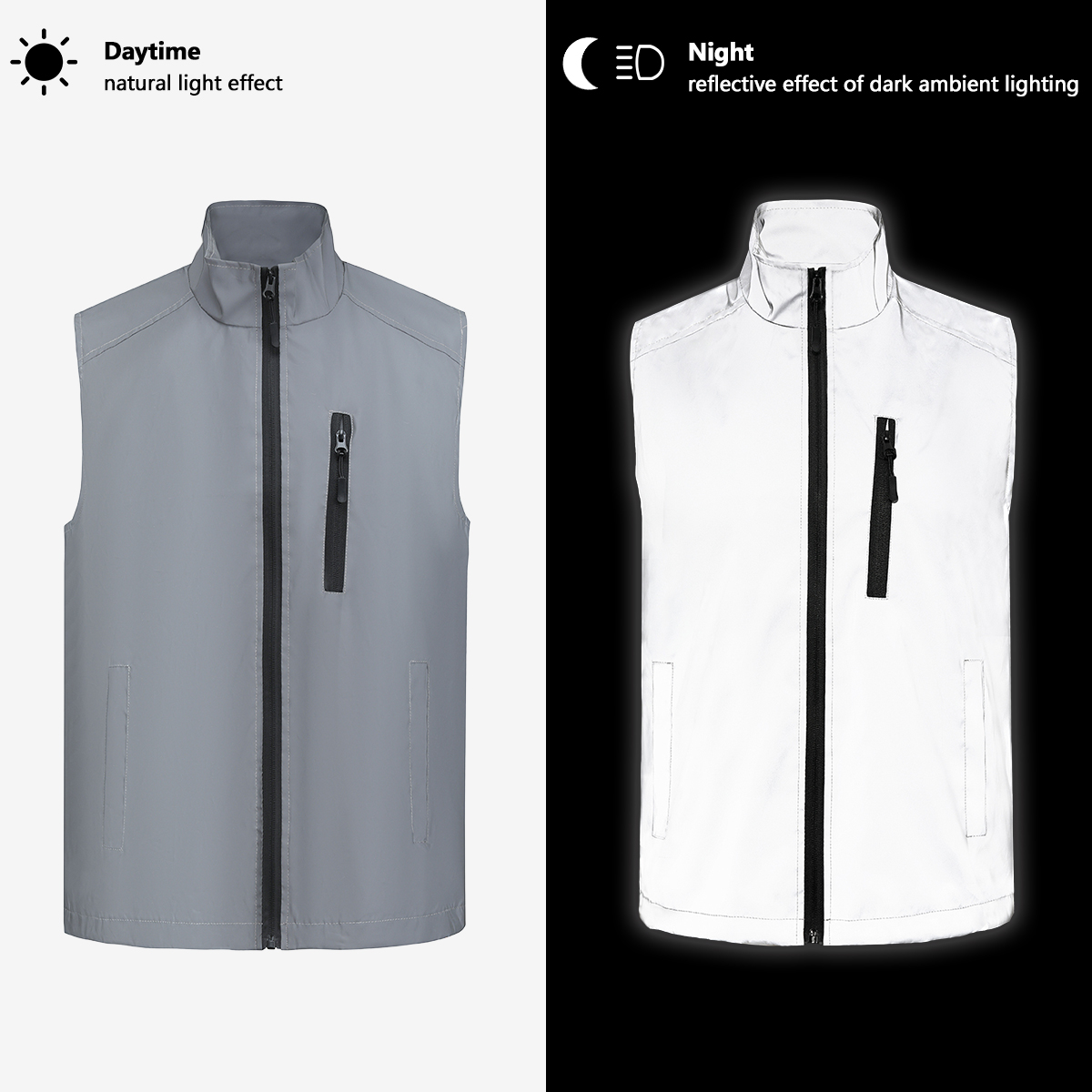Reflective Vest Cycling - Odblaskowa odzież motocyklowa męska lekka z