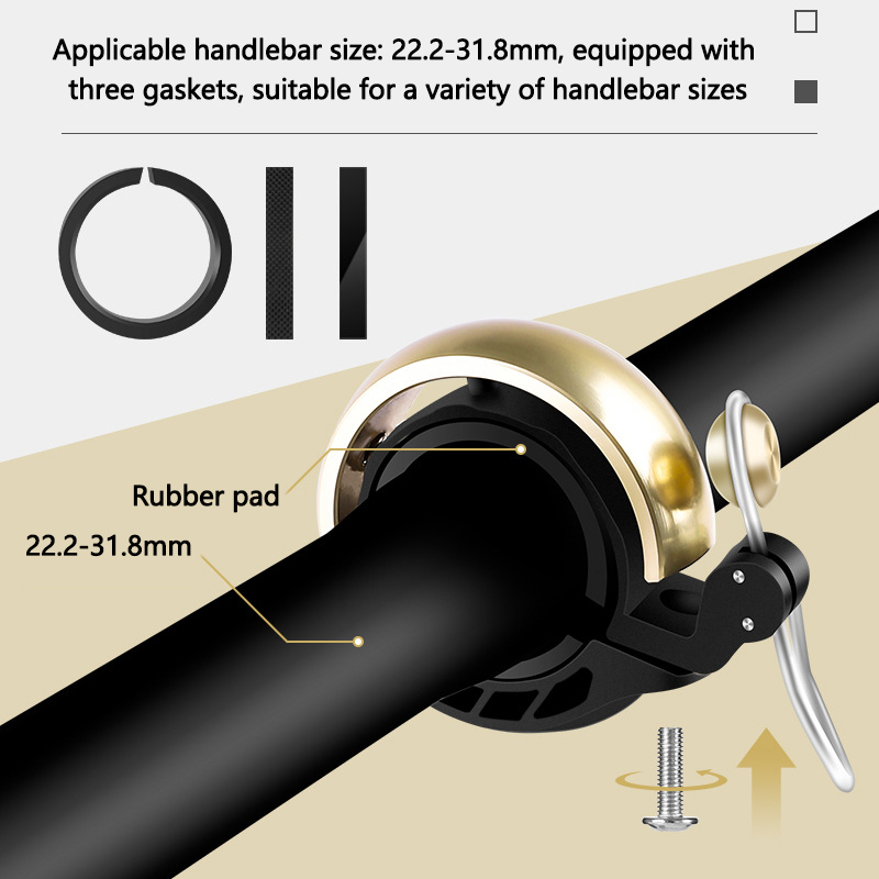 Dzwonek rowerowy dla dorosłych – Bell Handlebar Ring recenzja i cena