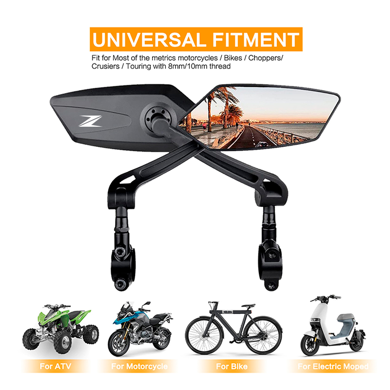 Lusterko motocyklowe składane, – Mirror Handlebar Convex recenzja i cena
