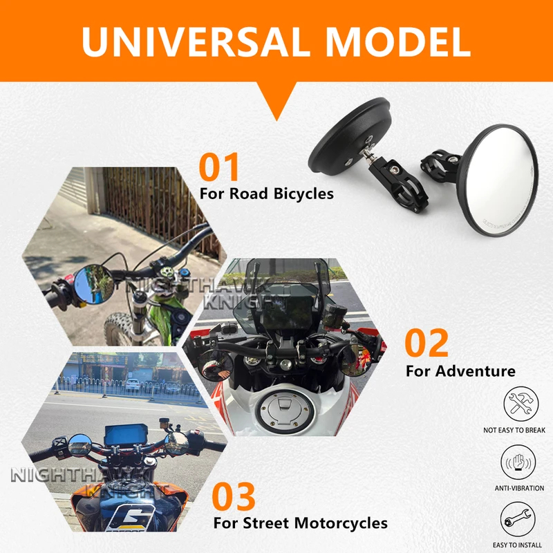 Akcesoria motocyklowe do HONDA – Mirror Handlebar Convex recenzja i cena