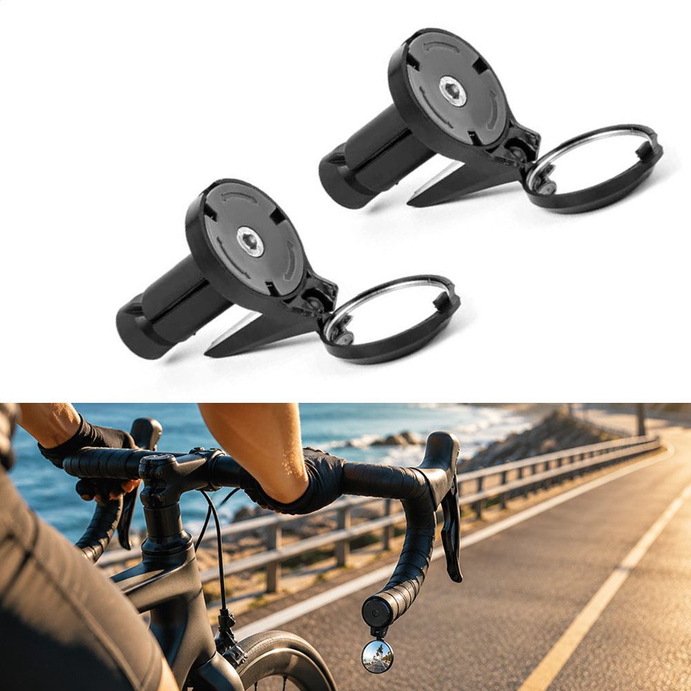 Lusterko rowerowe na końce kie – Mirror Handlebar Convex recenzja i cena